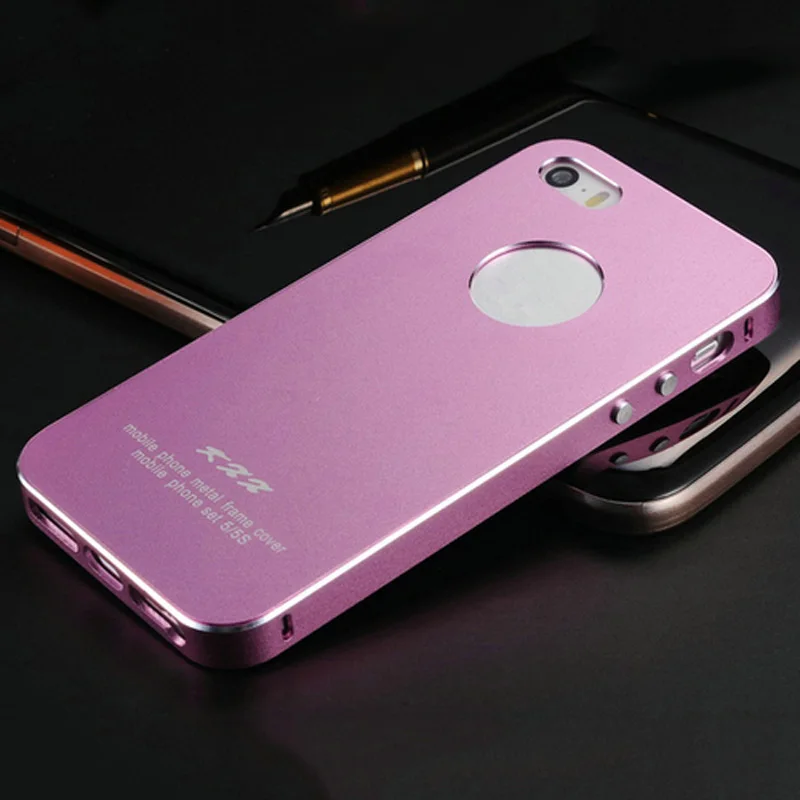 Ультратонкий алюминиевый чехол для iPhone 5 5S SE 2 в 1 Телефон Сумка задняя крышка