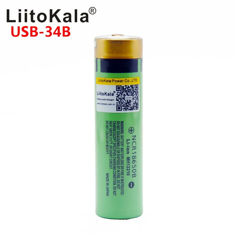 6 USB-объективов USB-34B 18650 Аккумулятор 3 7 в 3400 мАч литий-ионная USB аккумуляторная