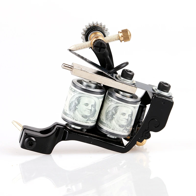 Мини-тату-машинка ручной работы с зубчатыми колесами 10 намоток принадлежности