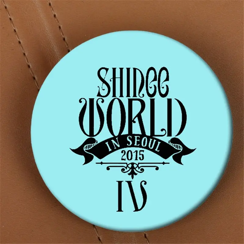 Youpop KPOP мир SHINee альбом брошь K-POP значок аксессуары для одежды шляпа украшение для рюкзака HZ1612 - Окраска металла: SHINEE