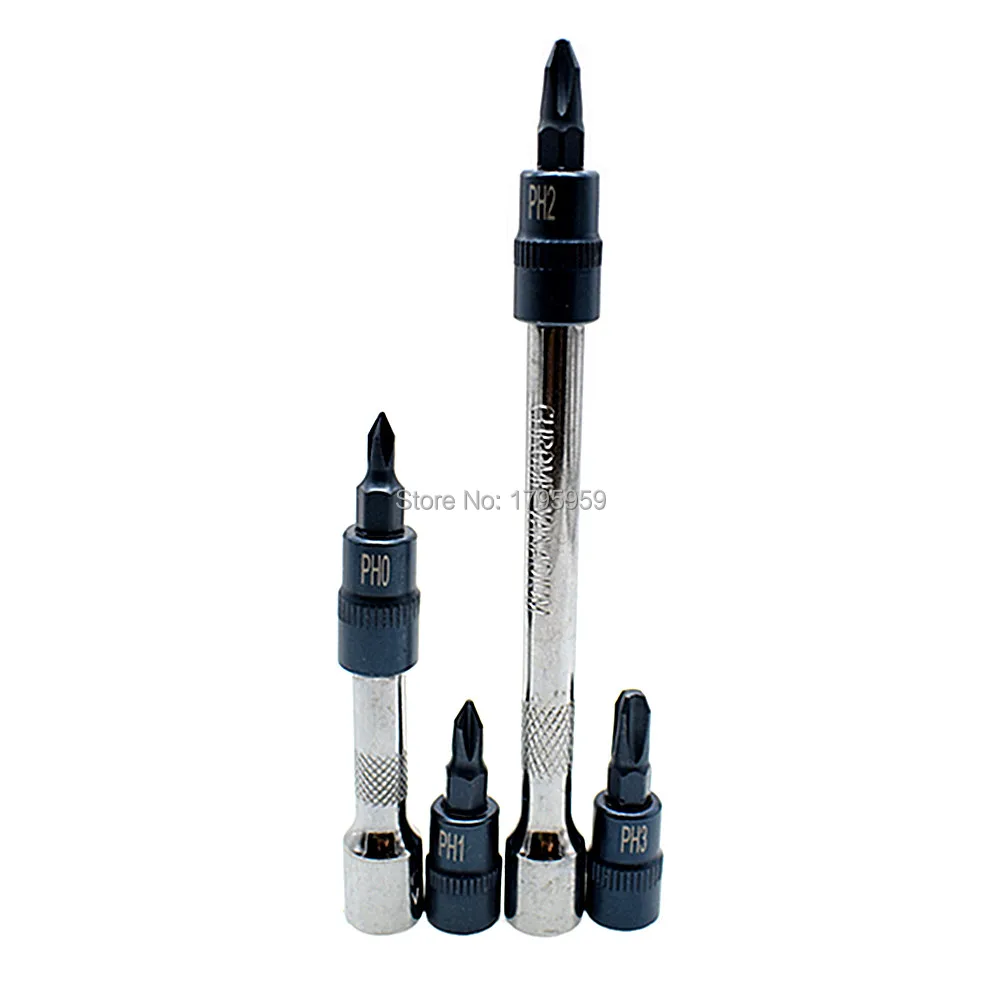 2 шт. 1/4 &quotприводной удлинитель торцевые инструменты с 4 Отвертка Phillips PH0 PH1 PH2 PH3