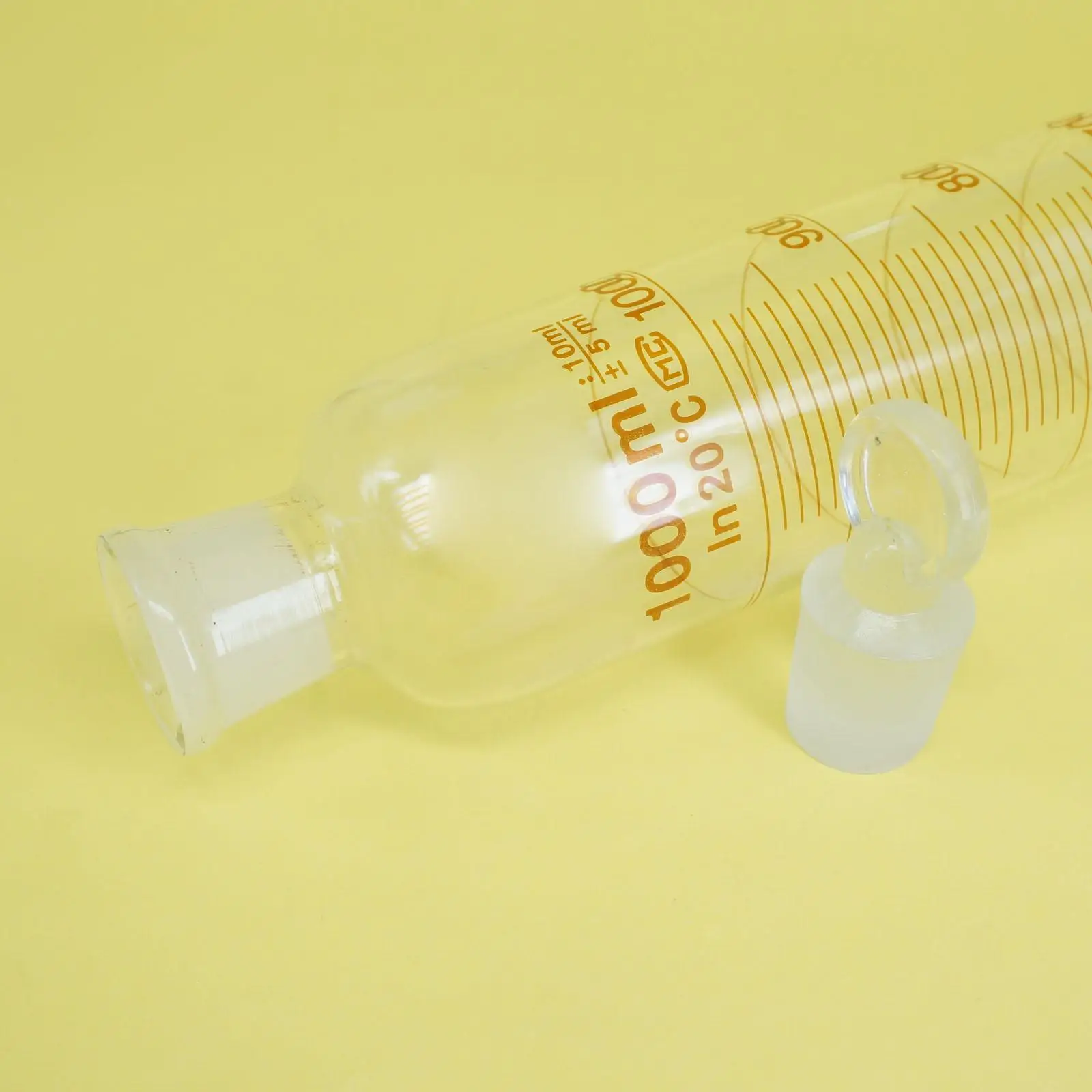

1000ml 1000cc Glass Measuring Cylinder + Glass Stopper Graduated Lab Laboratory
