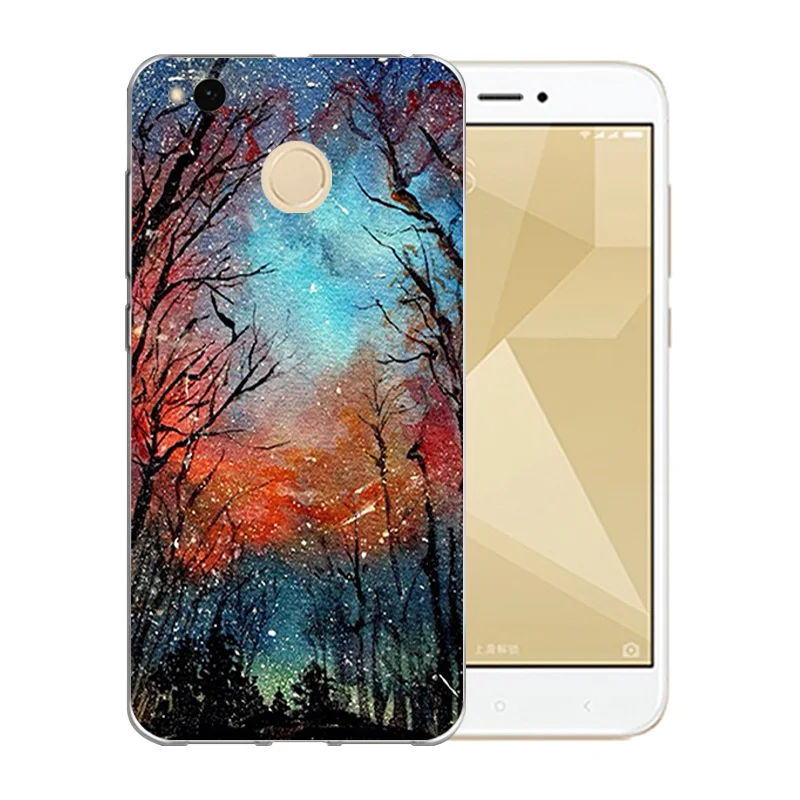 5.0 inch For Xiaomi Redmi 4X Case Soft TPU Starry Sky Pattern Back Cover Silicon Mobile Phone Protect Crystal Shell |