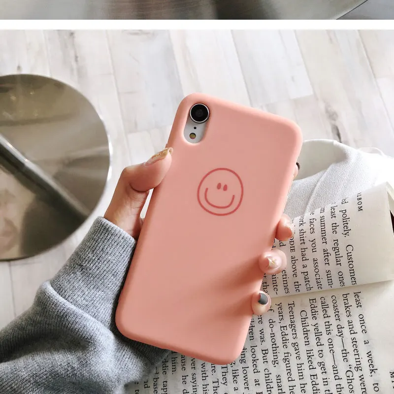Силиконовый чехол для телефона iphone, чехол с логотипом, нанесенный на iphone 6/7/8/X/XSM, противообрастающий, мелкозернистый, чистый цвет, прекрасный дизайн