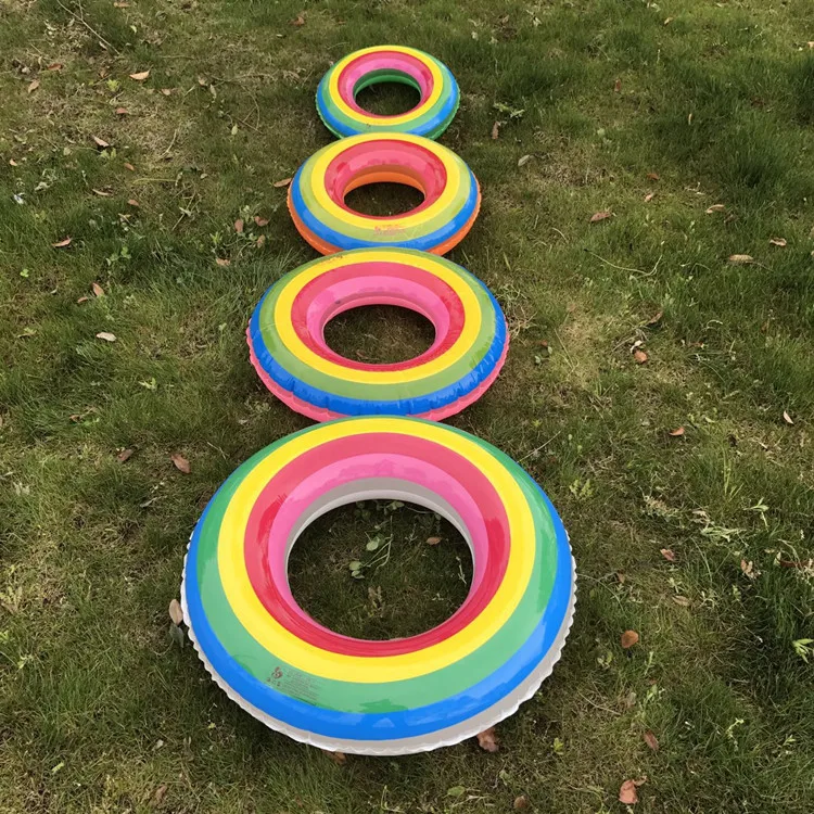 Радужное плавательное кольцо игрушка для бассейна летние пляжные надувные