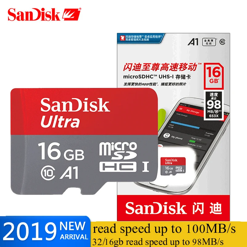 SanDisk карта памяти micro sd класс 10 16 ГБ 32 64 128 ГБ|Карты памяти| |