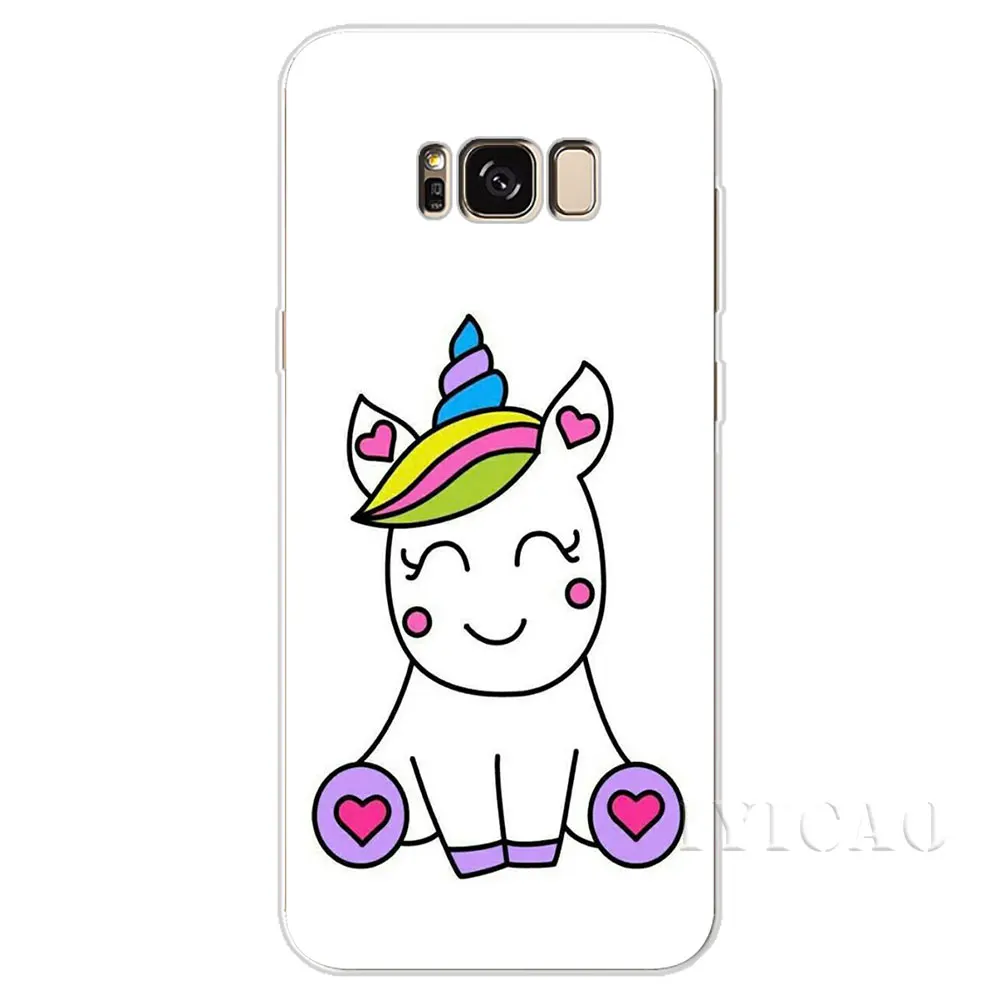 IYICAO милый единорог мультфильм жесткий чехол для Samsung Galaxy A3 A5 2015 2016 2017 A6 A7 A8 A9 плюс