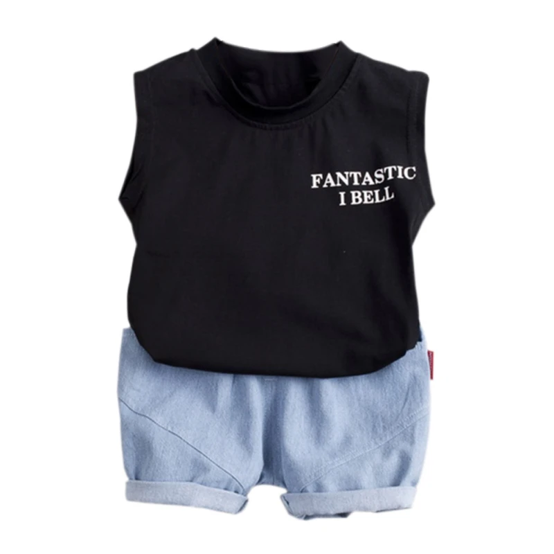 Новое высокое качество 2 шт./компл. летняя одежда для маленьких мальчиков и