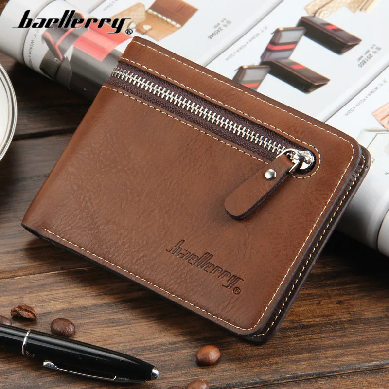 Винтажные повседневные мужские короткие кошельки Baellerry кошелек с крестом на