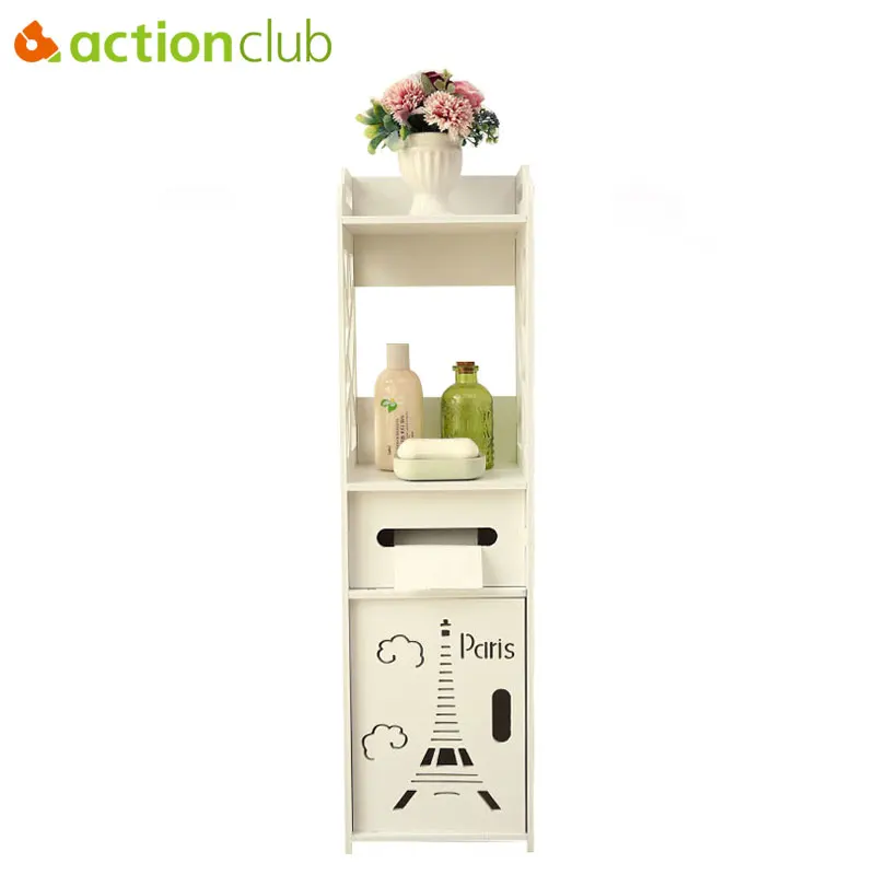 Actionclub напольный шкаф для хранения угловой туалетный столик ванной комнаты