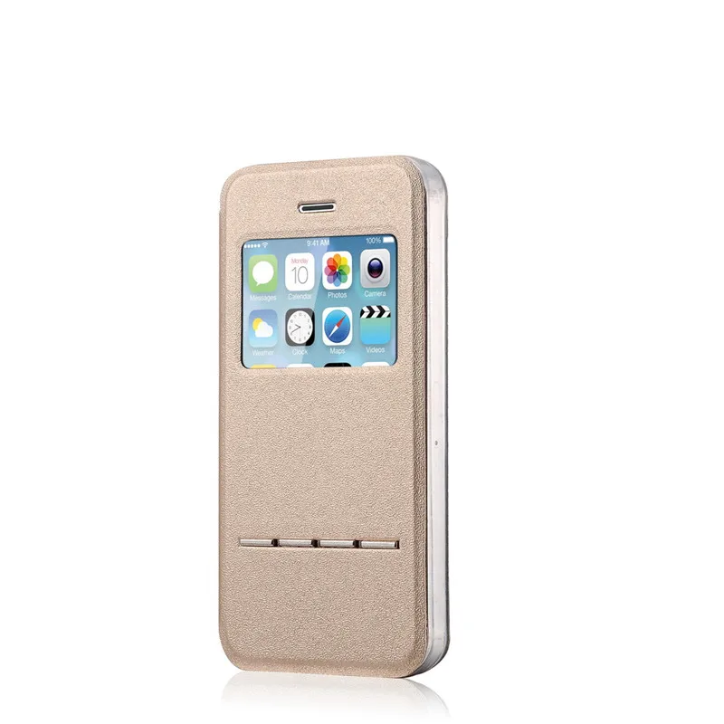 Роскошный аксессуар для iPhone 5 5S Флип чехол кожаный