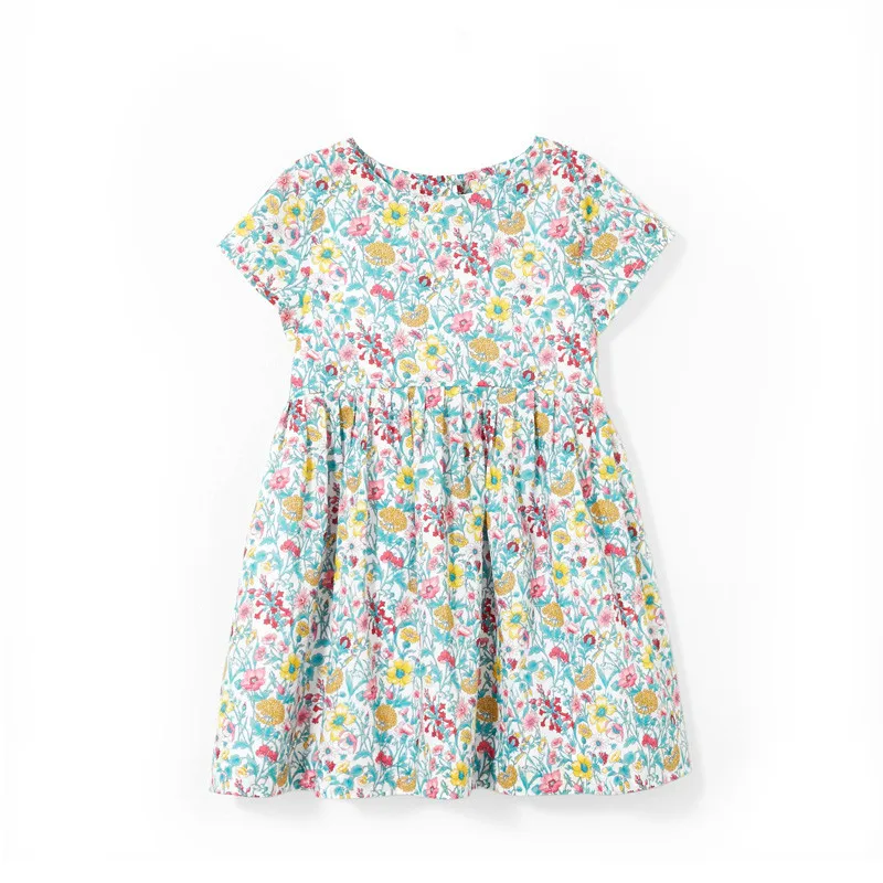 Girls' dress Cotton Green Floral Dress Princess Tank | Детская одежда и обувь