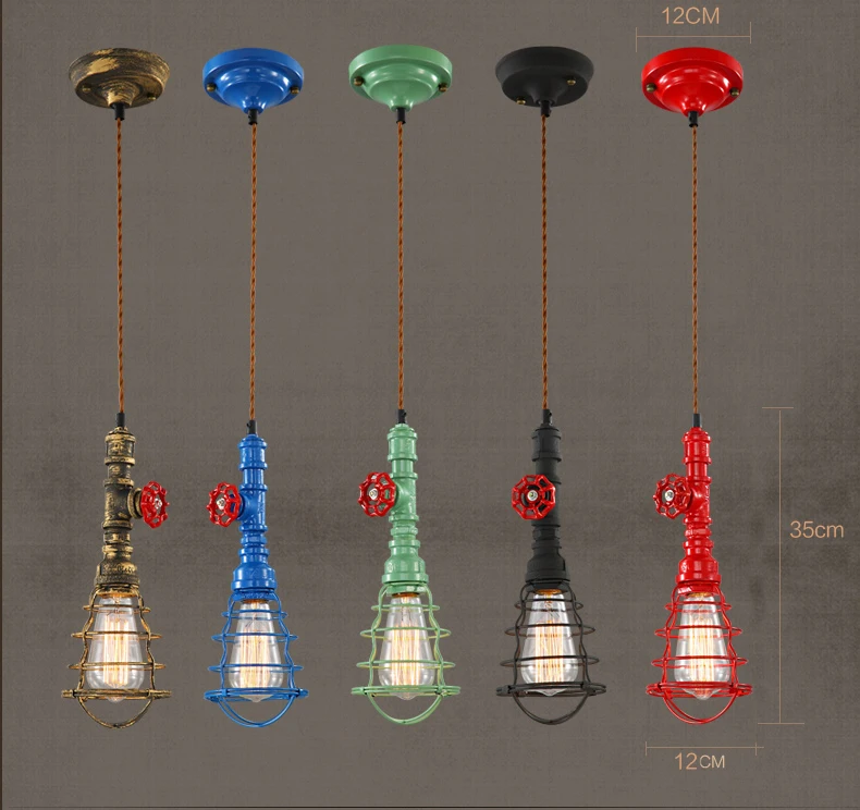 Американские промышленные подвесные светильники в стиле ретро Лофт