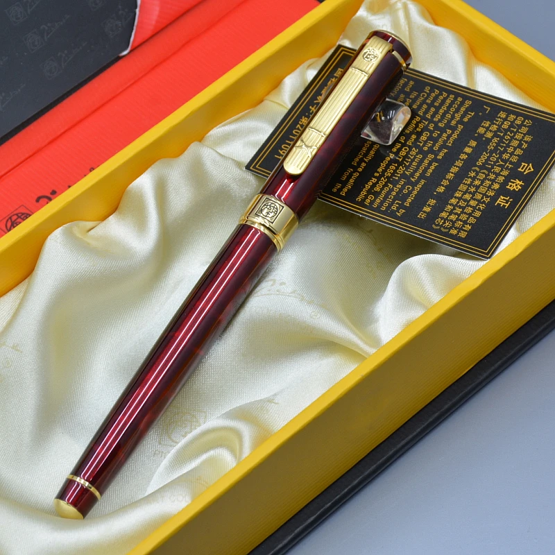 Picasso 902 classic Agate red golden clip brand Fountain pen with school office supplies writing smooth Luxury ink pens gift box |