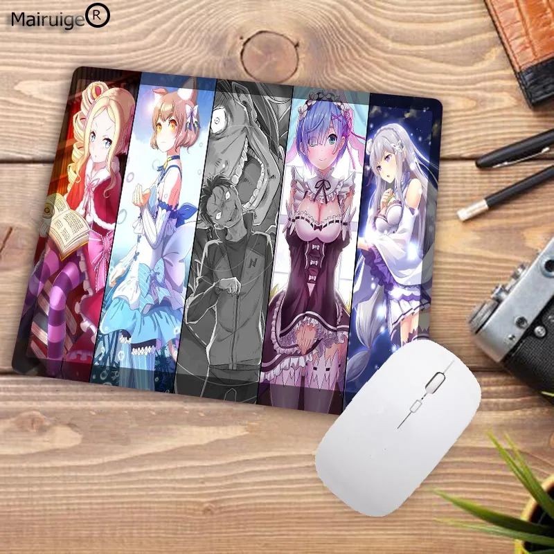 Mairuige большая акция RE ZERO коврик для мышки в стиле аниме Коврик Для Мыши Компьютерный игровой маленький коврик для мыши геймер игровые коврики 22X18 см