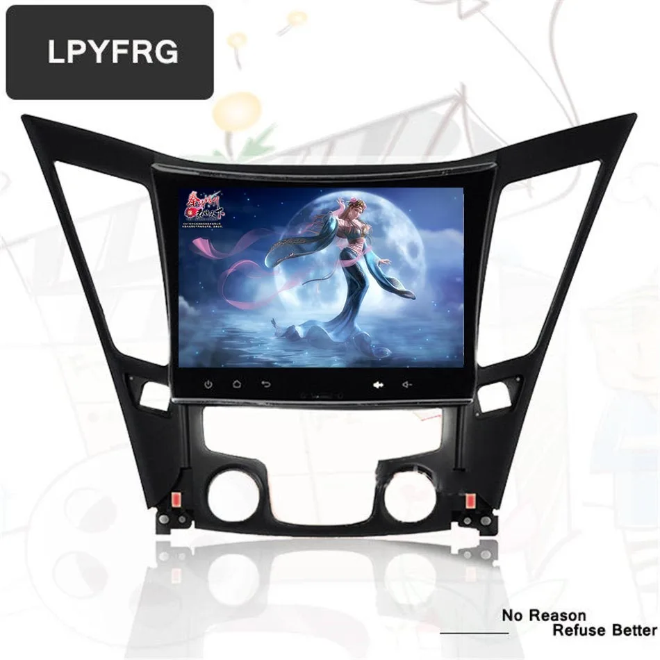 Автомагнитола 9 &quot 2 din для Hyundai Sonata 8th Octa core android 10 0 dvd gps навигация с 4 Гб ОЗУ 64 iNand Tape