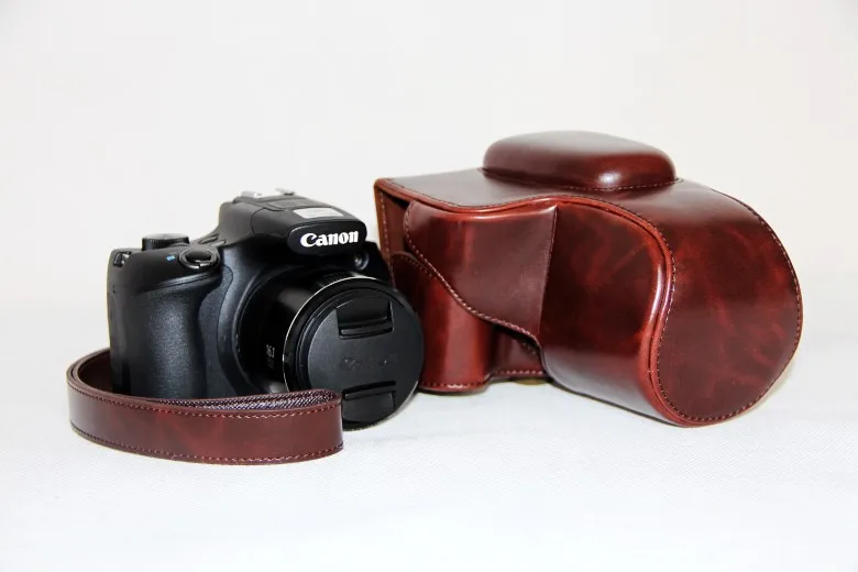 Камера видео сумка чехол PU для Canon PowerShot SX60 HS камера @|bag findings|bag picturebag support |