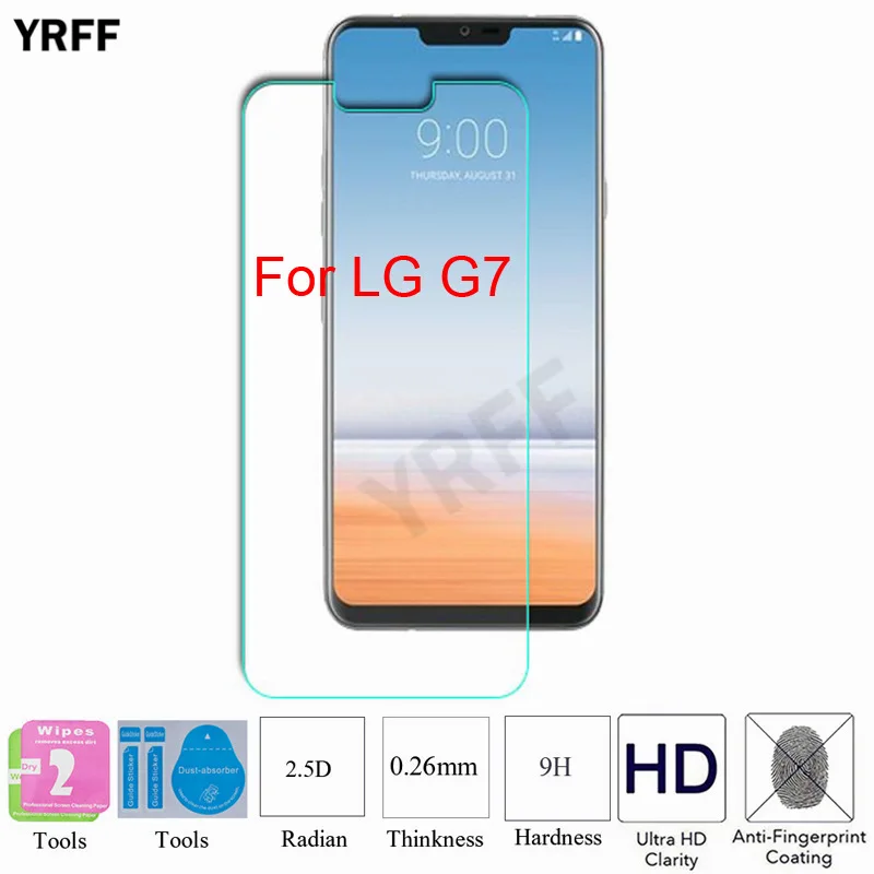 

2PCS For LG G7 Glass Protector 2.5D 0.25mm 9H Tempered Glass Screen Protector Protective Film For LG G7 Free Tools