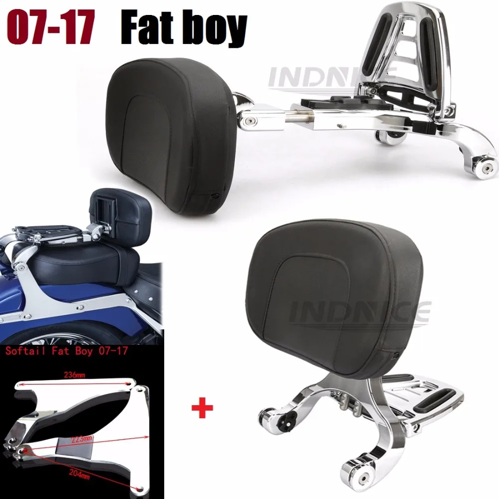 Регулируемая спинка для водителя и пассажира Для harley Softail Fat boy 2007-2017 регулируемая