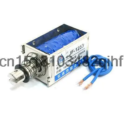 

JF-1253 DC24V 450mA 42N Force 10mm Stroke Pull Solenoid Electromagnet
