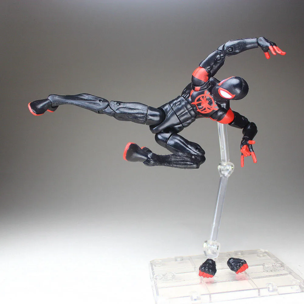 Marvel Legend Into the Spiderverse Человек-паук Майлз на заказ с подставкой " свободная фигурка