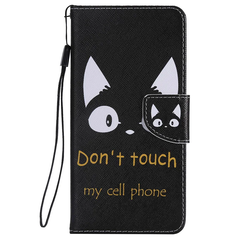 Cat Ears Кожаный чехол-книжка с бумажником для huawei Honor 10 Lite P Smart P30 Pro P20 P10 Plus P9 Lite mini P8 Lite защитный чехол - Цвет: Cat Ears