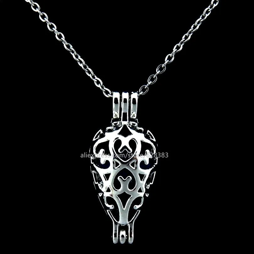 K189 творческие капли воды медальон Цепочки и ожерелья Перл бисера Кейдж