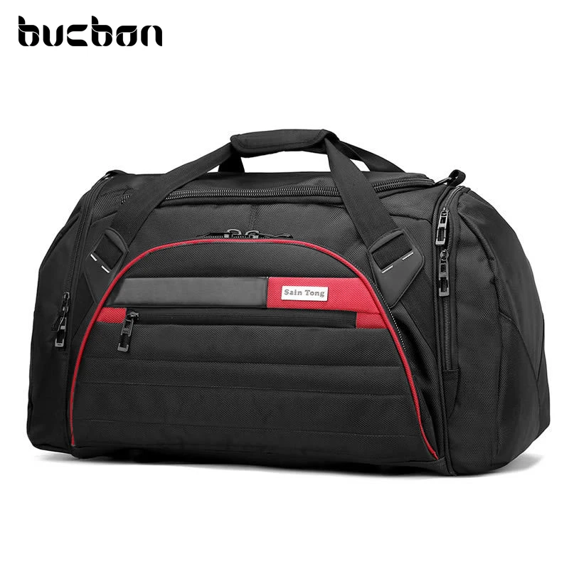 Bucbon 45l Large Multi-function Sport Bag Men Women Fitness Gym Bag Waterproof Outdoor Travel Sports Tote Shoulder Bags SGD001