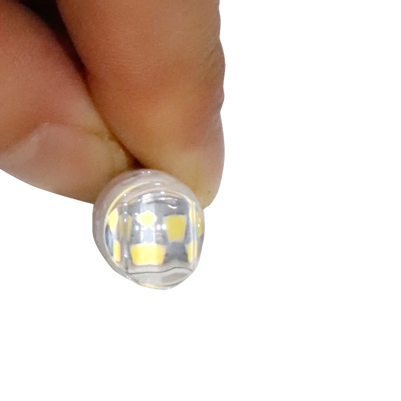 100 шт. Автомобильный светодиодный T10 ceramics 3 SMD 2835 Светодиодный 40MA Римский столбец 3D