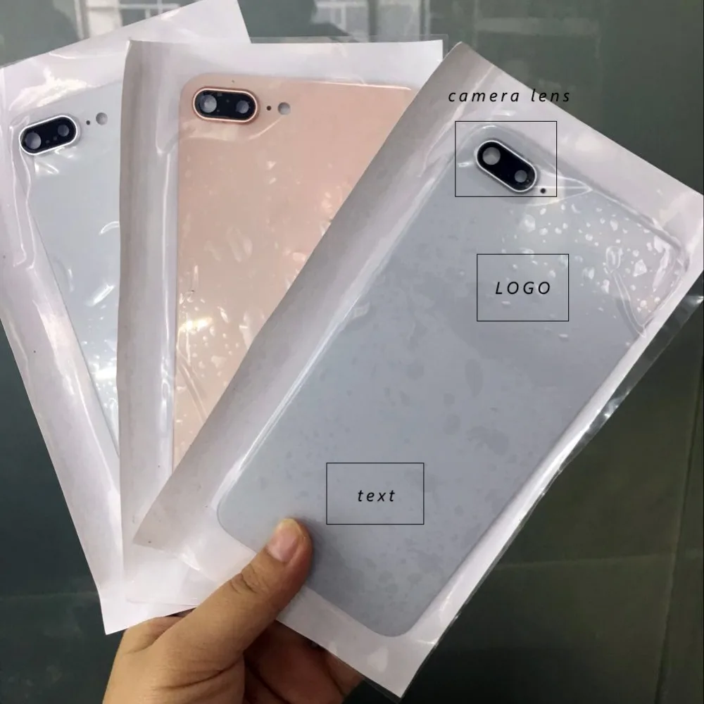 AAA + задняя крышка Стекло задний корпус для iphone 8 Plus дверь монтаж корпуса запасные