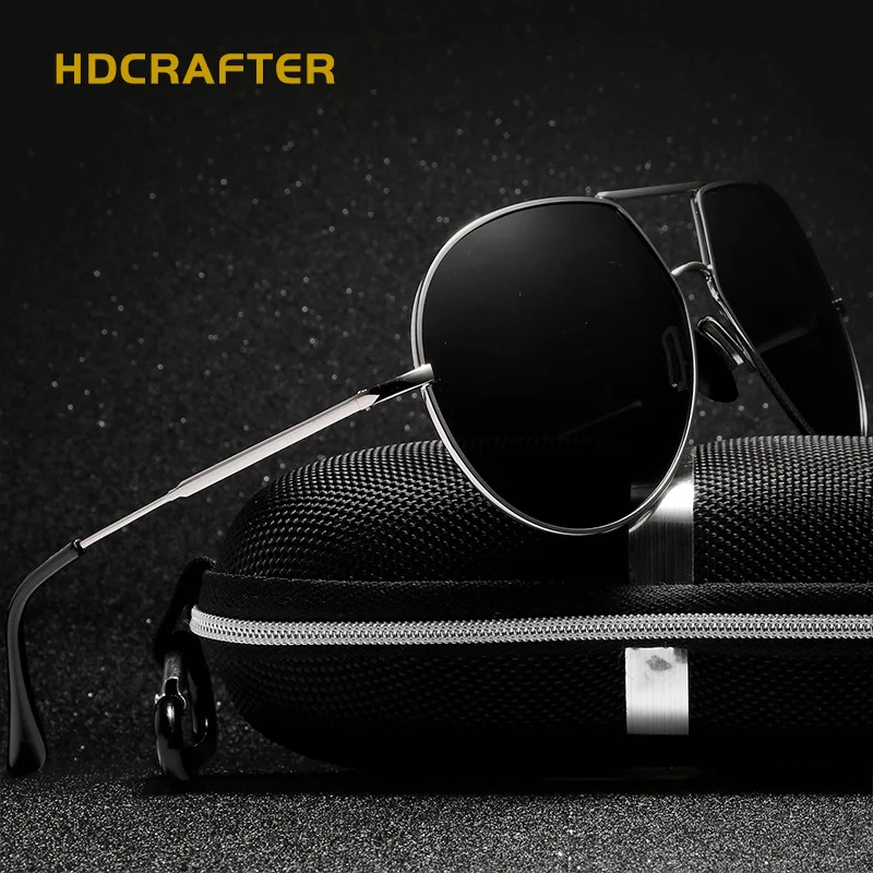 HDCRAFTER Для мужчин солнцезащитные очки поляризационные UV400 Классический бренд