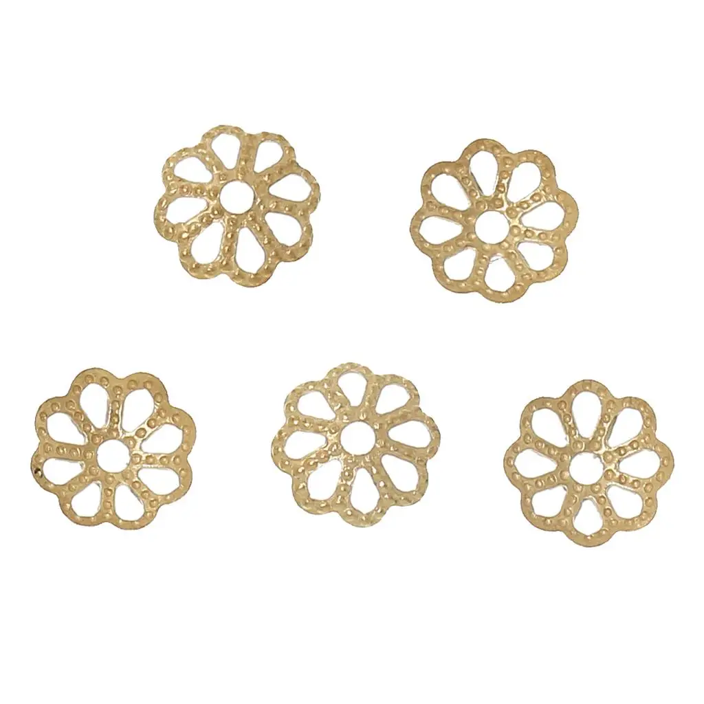 DoreenBeads латунные бусины колпачки цветок латунный тон (подходит 8 мм бусины) 6 (2/8 &quot)