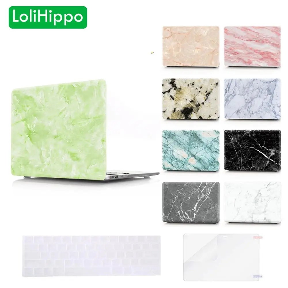 LoliHippo защитный чехол для ноутбука с мраморным узором Macbook Air Pro 11 12 13 15 дюймов