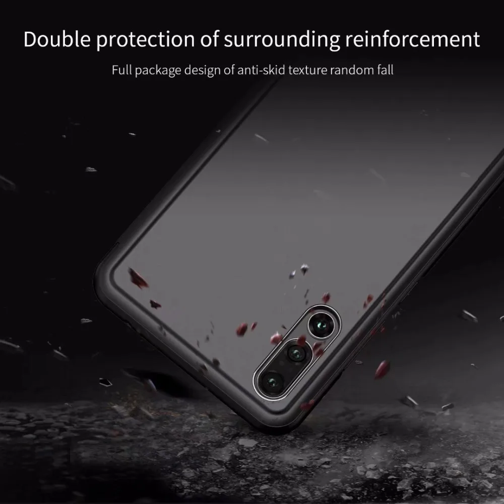 Прозрачный флип-чехол для huawei P20 Pro оригинальный зеркальный экран пластиковая