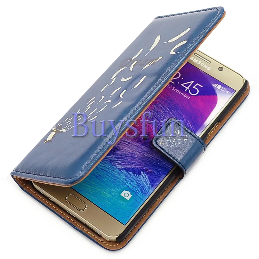 Bcov Black Penguin Feather Leather Wallet Cover Case For Samsung Galaxy S7 Edge 103022063 |