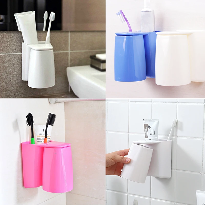 2019 креативный магнитный Набор чашек для полоскания рта подставка зубной пасты