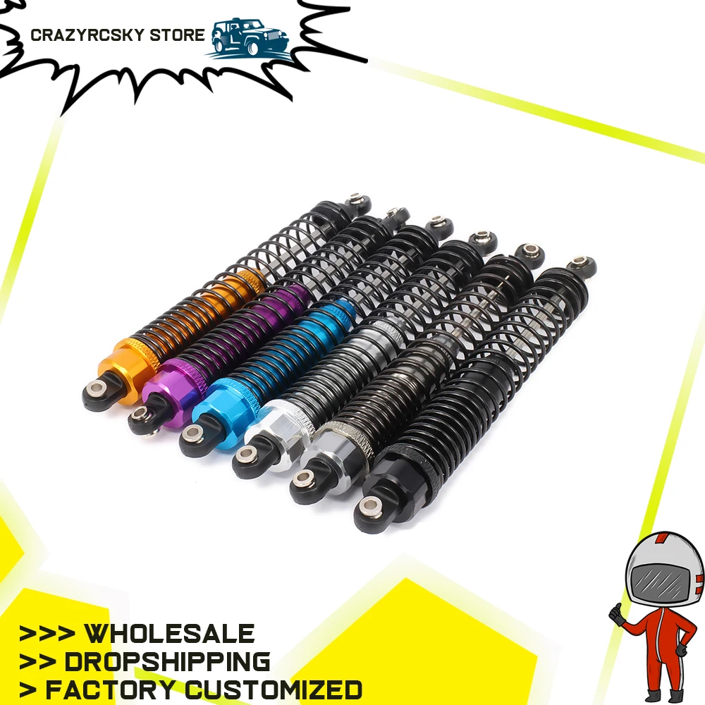 2PCS Oil Filled 130mm Aluminum Rear Shock Absorber For Rc Hobby Model Car 1/10 Wltoys K949-011 Climbing Crawler Hop-Up Parts | Игрушки и