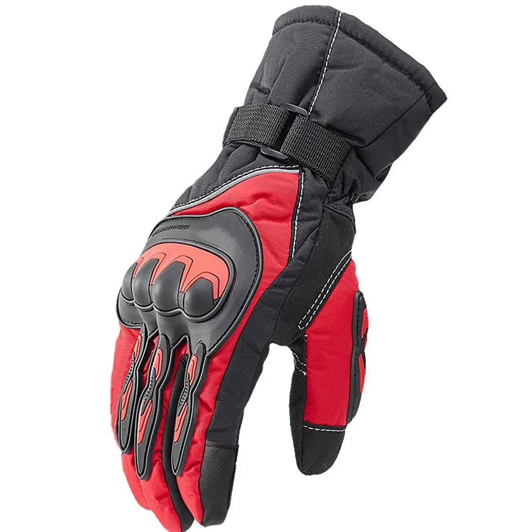 Унисекс теплые Полные Пальцы водонепроницаемые перчатки для езды на мотоцикле
