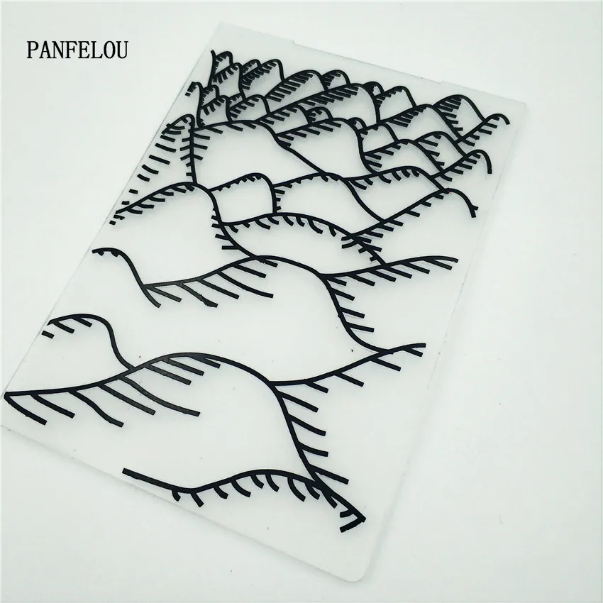 PANFELOU Easter The stream valley Embossing folders Plastic For Scrapbooking DIY Template Fondant Cake Photo Album Card Making | Дом и сад