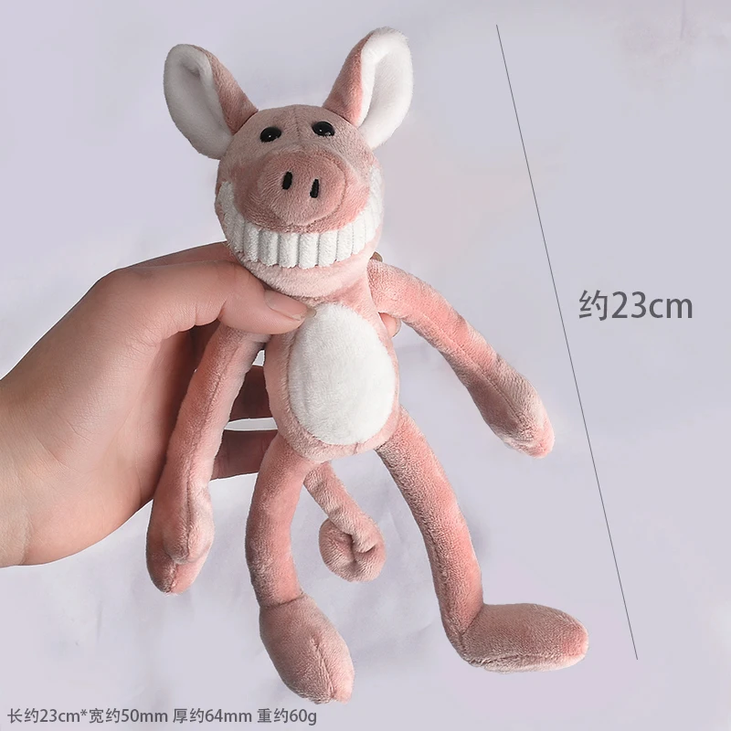 Mini Stuffed Kids Toys Animal Piggy Pig Keychains Big Teeth Trinkets Keyrings Car Handbag Pendant Key Chain Ring Holder D166 | Украшения и