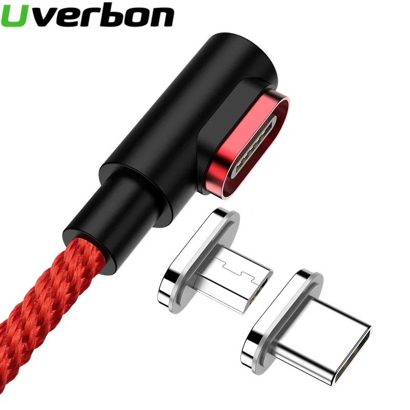 Магнитный usb-кабель кабель для зарядки и передачи данных с разъемом Micro USB 90