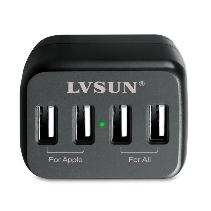 Универсальное сетевое зарядное устройство с 4 USB-портами 5 В 2 А 20 Вт а | Электроника