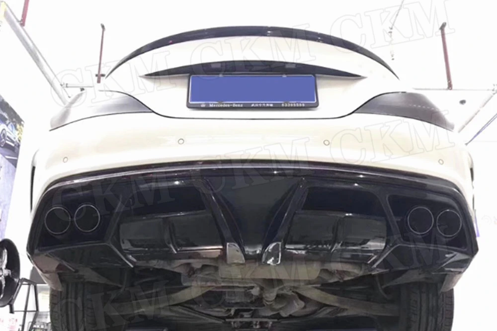 Carbon Fiber Rear Lip Diffuser For Mercedes Benz CLA Class W117 CLA180 CLA200 CLA250 CLA260 CLA45 2013- FRP Rear Bumper