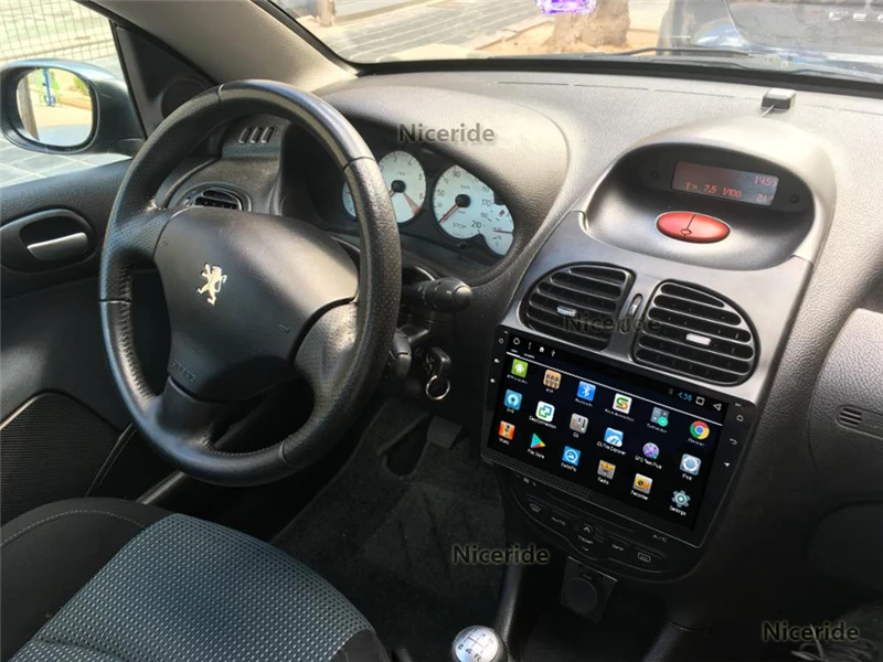 9 &quotAndroid 8 1 двойной Din автомагнитола Стерео gps Navi no CD dvd плеер для peugeot 206 2000 2016