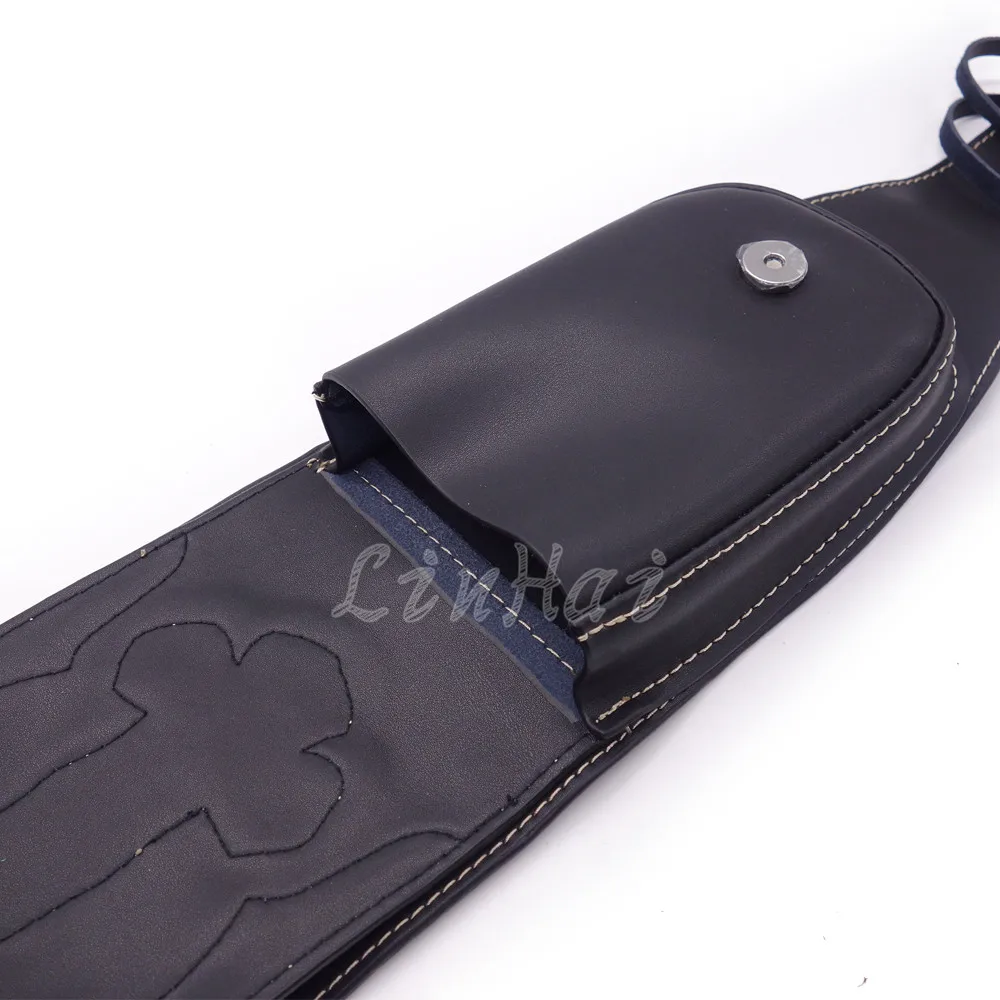 Мотоциклетная Черная синтетическая кожа крышка бака панель сумка для Harley Sportster 883