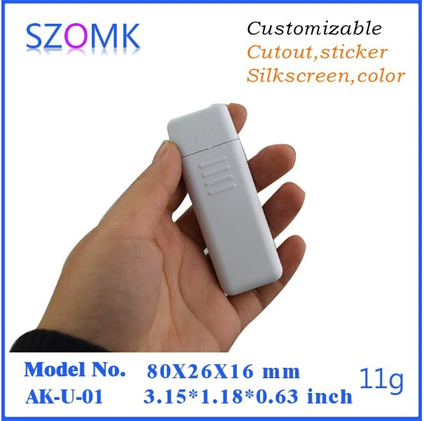 Лидер продаж маленький пластиковый корпус для usb накопителя (1 шт.) 80*22*12 мм новые