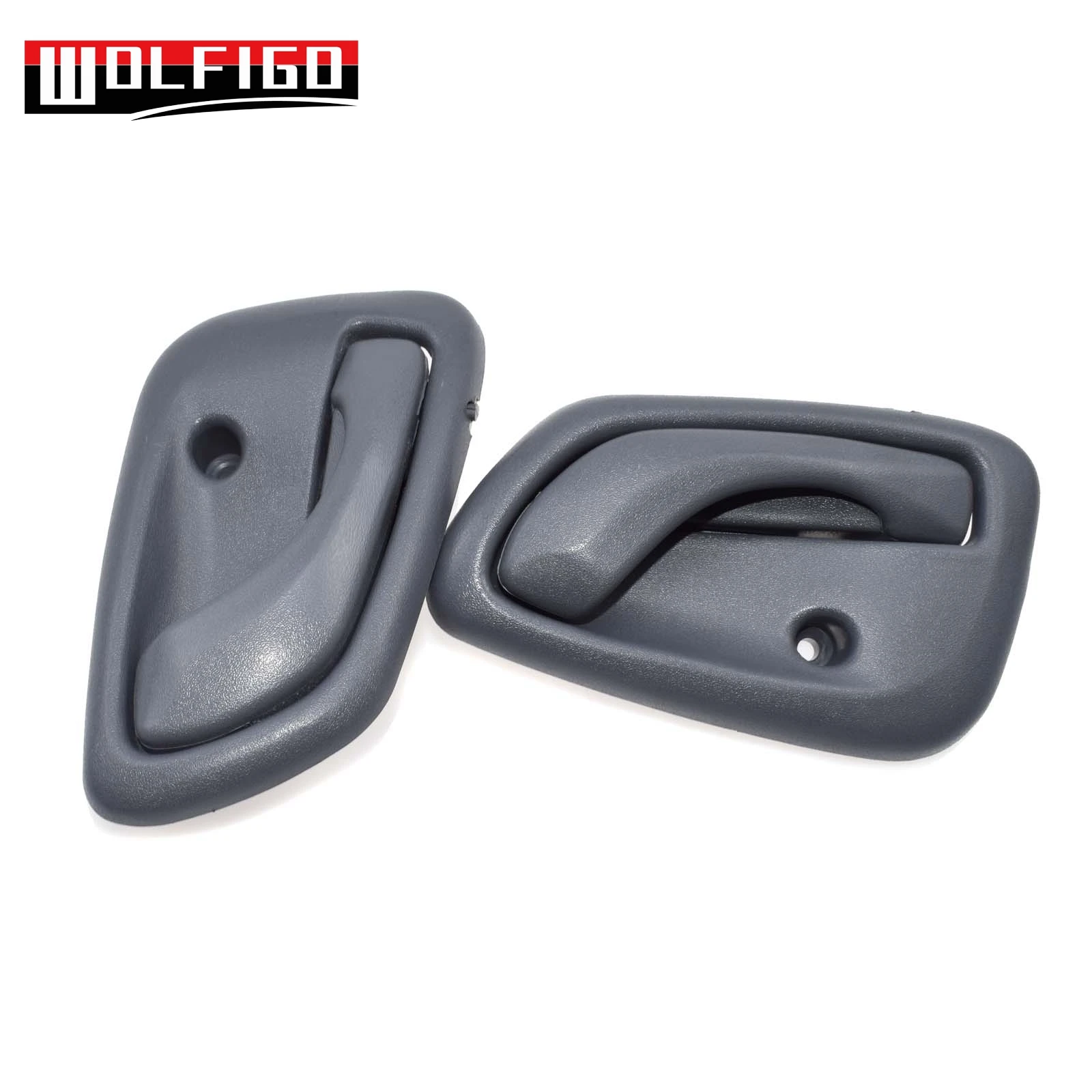 Pair WOLFIGO New Inside Door Handles Left Right Front For 1999 2002001 2002 2003 2004 Chevy Tracker Dark Gray Color - Цвет: Pair
