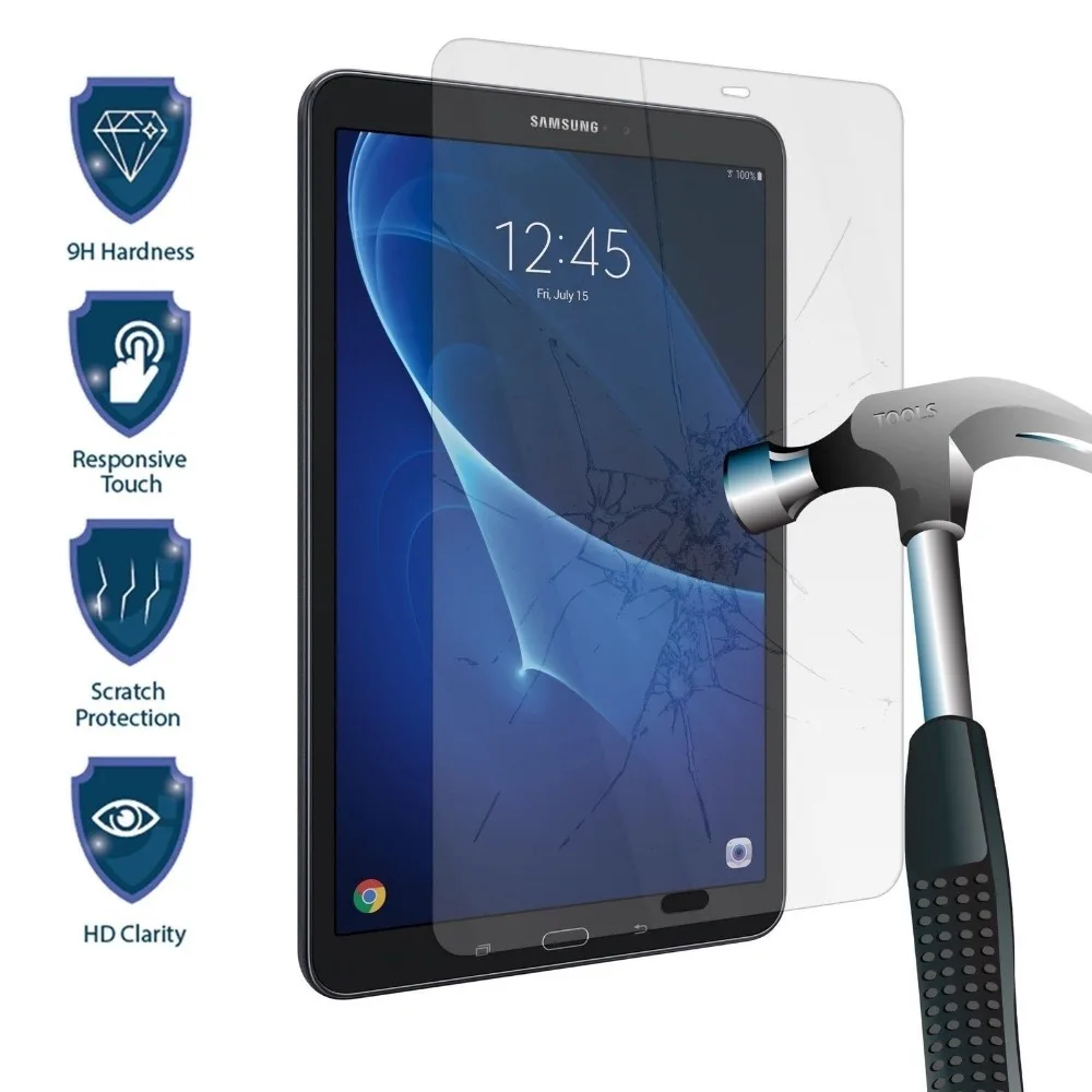 5 шт в упаковке закаленное Стекло Экран протектор для Samsung Galaxy Tab A6 10 1 2016 T580 SM T585