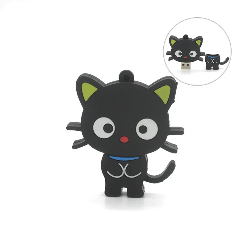 Лидер продаж 2019 новый мультяшный ЧЕРНЫЙ Флеш-накопитель в виде кота Usb