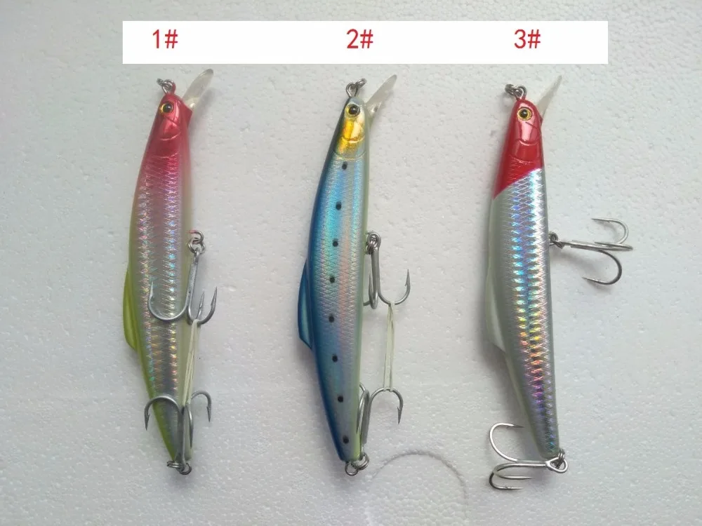 

Приманка Minnow, приманка для рыбной ловли, рыболовная снасть, искусственная приманка, крючок VMC, 14 см/30 г, Тонущий Тип, Желтый корпус с красной г...
